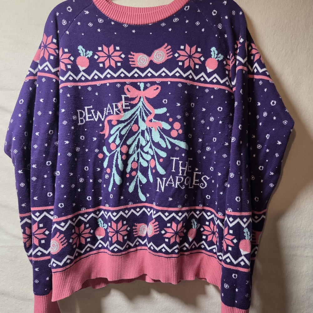 Warner Bros. Purple and Pink Women's Sweater